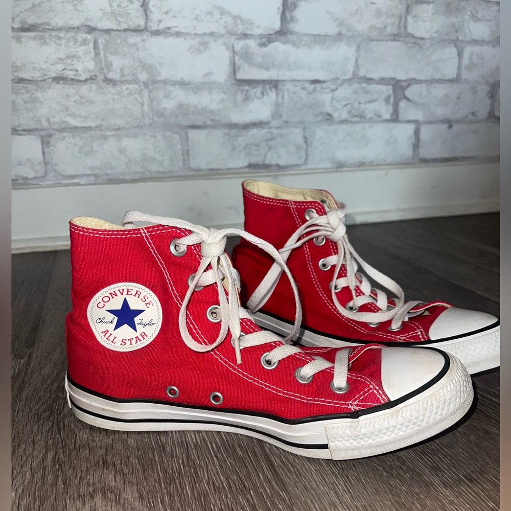 Red High-Top Converse